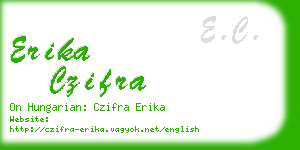 erika czifra business card